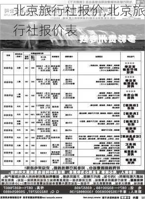 北京旅行社报价,北京旅行社报价表-第2张图片-阳光出游网