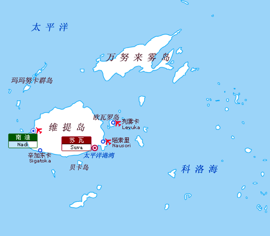 斐济在哪里,斐济在哪里世界地图-第2张图片-阳光出游网