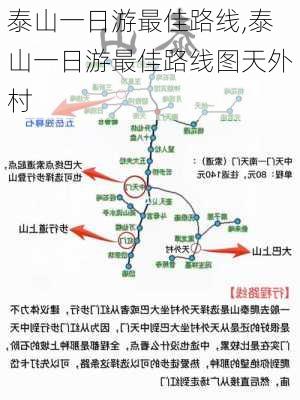 泰山一日游最佳路线,泰山一日游最佳路线图天外村-第2张图片-阳光出游网