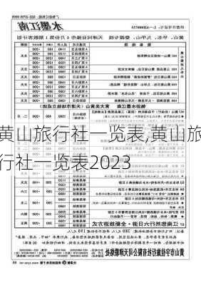 黄山旅行社一览表,黄山旅行社一览表2023-第2张图片-阳光出游网