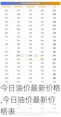 今日油价最新价格,今日油价最新价格表-第1张图片-阳光出游网