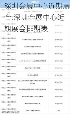 深圳会展中心近期展会,深圳会展中心近期展会排期表-第1张图片-阳光出游网