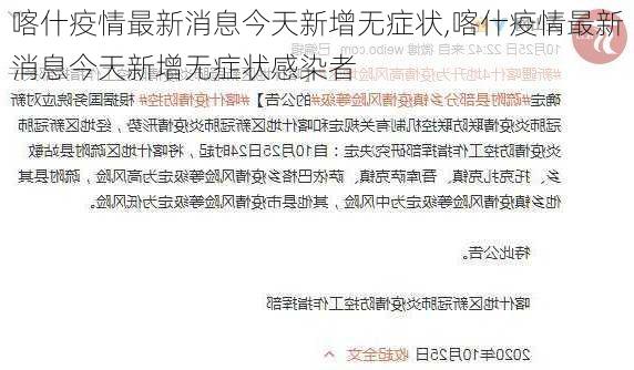 喀什疫情最新消息今天新增无症状,喀什疫情最新消息今天新增无症状感染者-第2张图片-阳光出游网