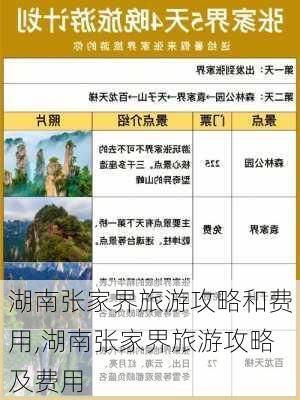 湖南张家界旅游攻略和费用,湖南张家界旅游攻略及费用-第2张图片-阳光出游网