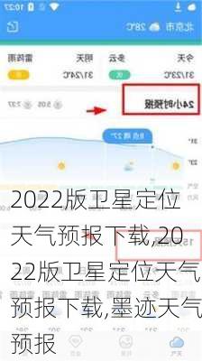 2022版卫星定位天气预报下载,2022版卫星定位天气预报下载,墨迹天气预报-第3张图片-阳光出游网