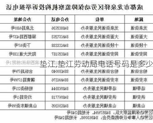 垫江,垫江劳动局电话号码是多少-第3张图片-阳光出游网