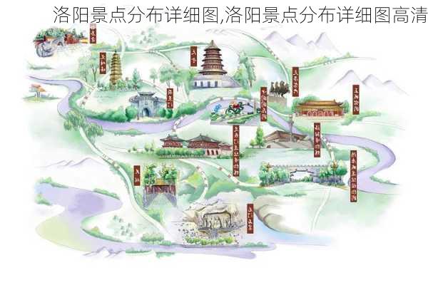 洛阳景点分布详细图,洛阳景点分布详细图高清-第1张图片-阳光出游网