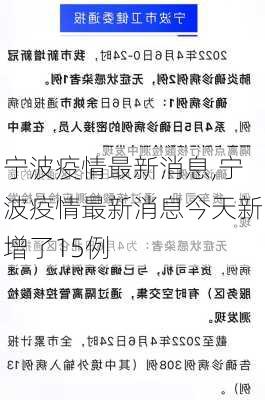 宁波疫情最新消息,宁波疫情最新消息今天新增了15例-第3张图片-阳光出游网