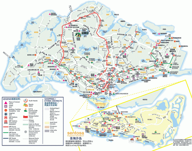 新加坡旅游地图,新加坡旅游地图中文全图-第3张图片-阳光出游网