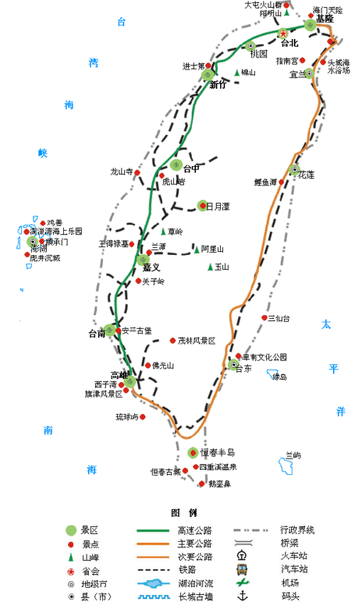 台湾旅游线路,台湾旅游线路攻略