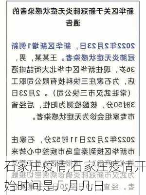 石家庄疫情,石家庄疫情开始时间是几月几日-第2张图片-阳光出游网