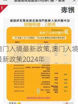 澳门入境最新政策,澳门入境最新政策2024年-第1张图片-阳光出游网