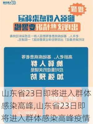 山东省23日即将进入群体感染高峰,山东省23日即将进入群体感染高峰疫情-第3张图片-阳光出游网