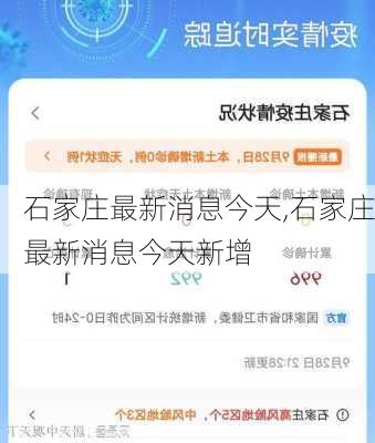 石家庄最新消息今天,石家庄最新消息今天新增-第3张图片-阳光出游网