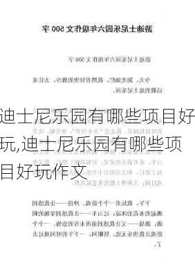 迪士尼乐园有哪些项目好玩,迪士尼乐园有哪些项目好玩作文-第1张图片-阳光出游网