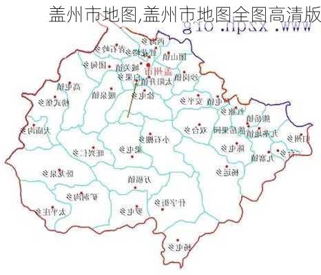 盖州市地图,盖州市地图全图高清版